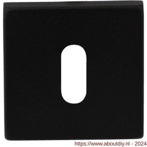 GPF Bouwbeslag ZwartWit 8901.02 sleutelrozet vierkant 50x50x8 mm zwart - A21003743 - afbeelding 1