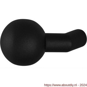 GPF Bouwbeslag ZwartWit 8953.61 S1 verkropte kogelknop 55 mm draaibaar met krukstift zwart - A21008659 - afbeelding 1
