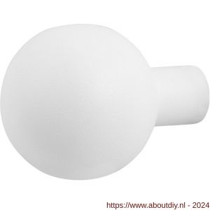 GPF Bouwbeslag ZwartWit 8954.62 S1 kogelknop 50 mm draaibaar met krukstift wit - A21008076 - afbeelding 1