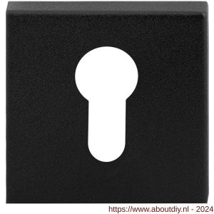 GPF Bouwbeslag ZwartWit 9387.61 Inside veiligheids binnenrozet vierkant 54 mm SKG*** zwart - A21012902 - afbeelding 1