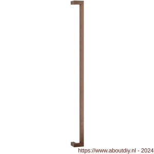 GPF Bouwbeslag Anastasius 9702.A2 deurgreep GPF14 verkropt 30x30x1200/1170 mm Bronze blend met enkel- en dubbelzijdige bevestiging - A21011584 - afbeelding 1