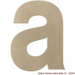 GPF Bouwbeslag Anastasius 9800.A4.0116-a letter a 116 mm Champagne blend - A21010989 - afbeelding 1