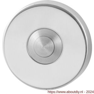 GPF Bouwbeslag RVS 9827.40 deurbel beldrukker rond 50x8 mm met RVS button RVS gepolijst - A21000192 - afbeelding 1