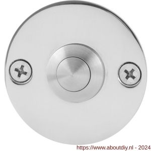 GPF Bouwbeslag RVS 9827.46 deurbel beldrukker rond 50x2 mm met RVS button RVS gepolijst - A21000195 - afbeelding 1