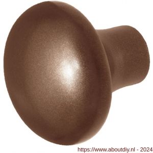 GPF Bouwbeslag Anastasius 9959.A2 S1 paddenstoel knop 52 mm draaibaar met krukstift Bronze blend - A21012425 - afbeelding 1