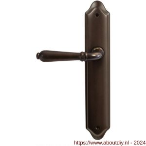 Mandelli1953 530L PC92 Sevilla deurkruk gatdeel op langschild 260x47 mm PC 92 mm linkswijzend antiek brons - A21013440 - afbeelding 1