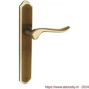 Mandelli1953 690R PC85 Rondo deurkruk gatdeel op langschild 260x47 mm PC 85 mm rechtswijzend brons - A21013565 - afbeelding 1