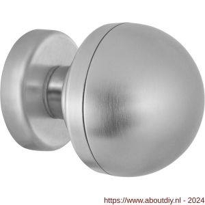 Mandelli1953 0854 deurknop 50 mm op rozet 51x6 mm chroom-mat chroom - A21013671 - afbeelding 1