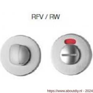 Mandelli1953 911/114RFV-RW toiletgarnituur rond 51x6 mm met rood-wit indicator chroom - A21011649 - afbeelding 1