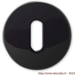 Mandelli1953 911/B sleutelrozet rond 51x6 mm glanzend zwart - A21011671 - afbeelding 1