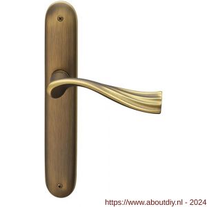 Mandelli1953 990R River deurkruk gatdeel op langschild 238x40 mm blind rechtswijzend mat brons - A21013718 - afbeelding 1