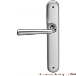 Mandelli1953 S90L BB56 Special deurkruk gatdeel op langschild 238x40 mm BB 56 mm linkswijzend chroom-satin mat chroom - A21012149 - afbeelding 1