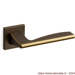 Mandelli1953 1031 Link deurkruk op rozet 50x50x6 mm mat brons - A21009028 - afbeelding 1
