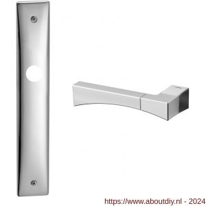 Mandelli1953 1170L BB56 Life deurkruk gatdeel op langschild 238x40 mm BB 56 mm linkswijzend satin mat chroom-chroom - A21012107 - afbeelding 1