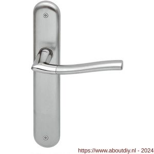 Mandelli1953 1180R Chio deurkruk gatdeel op langschild 238x40 mm blind rechtswijzend satin mat chroom-chroom - A21012127 - afbeelding 1