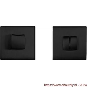 Mandelli1953 1291/115RFV toiletgarnituur vierkant 50x6 mm mat zwart - A21011733 - afbeelding 1