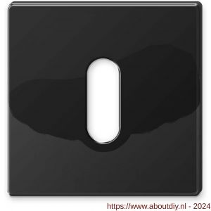 Mandelli1953 1351/B sleutelrozet rond 51x10 mm glanzend zwart - A21011759 - afbeelding 1