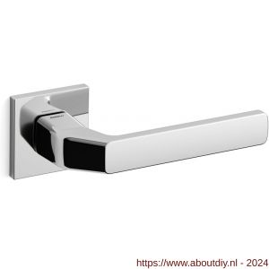 Mandelli1953 1601L Fenix deurkruk gatdeel op rozet 50x50x6 mm linkswijzend chroom - A21009730 - afbeelding 1