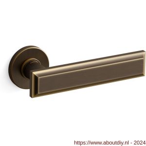 Mandelli1953 1741 Kuki deurkruk op rozet 50x6 mm mat brons - A21009136 - afbeelding 1
