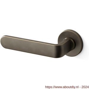 Mandelli1953 1801L PP33 deurkruk gatdeel op rozet 51x6 mm linkswijzend Imperial brons - A21009876 - afbeelding 1