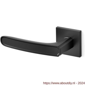 Mandelli1953 1871L Frame deurkruk gatdeel op rozet 50x50x6 mm linkswijzend mat zwart - A21011791 - afbeelding 1