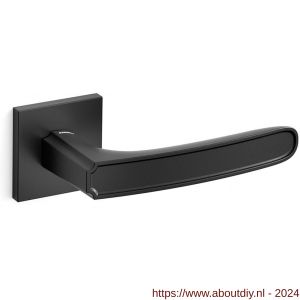 Mandelli1953 1871R Frame deurkruk gatdeel op rozet 50x50x6 mm rechtswijzend mat zwart - A21011792 - afbeelding 1