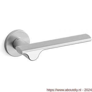 Mandelli1953 3191 Ara deurkruk op rozet 51x6 mm satin mat chroom-chroom - A21009165 - afbeelding 1