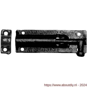 Kirkpatrick KP1154 deurgrendel 101x35 mm smeedijzer zwart - A21000087 - afbeelding 1