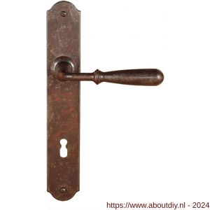 Utensil Legno FM030 PC55 deurkruk op schild 245x40 mm PC 55 mm roest - A21007004 - afbeelding 1
