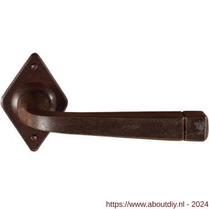 Utensil Legno FM044 RSB deurkruk op rozet 70x45 mm roest - A21006776 - afbeelding 1