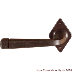 Utensil Legno FM044L M RSB deurkruk gatdeel op rozet 70x45 mm geveerd linkswijzend roest - A21006781 - afbeelding 1