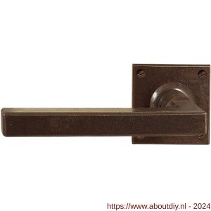 Utensil Legno FM364L/R RSB deurkruk gatdeel op rozet 50x50 mm links-rechtswijzend roest - A21006806 - afbeelding 1