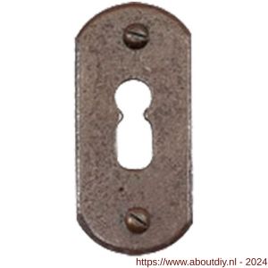 Utensil Legno FB708 sleutelrozet Stretta ovaal 33x65 mm roest - A21007365 - afbeelding 1
