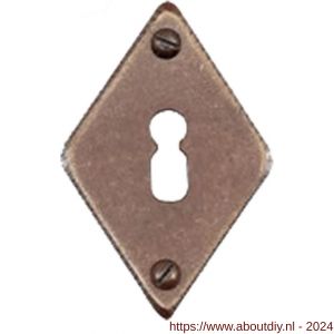 Utensil Legno FB716 sleutelrozet Rombo ruit 45x70 mm roest - A21007367 - afbeelding 1
