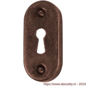 Utensil Legno FB738 sleutelrozet Scatolata rond 34x70 mm roest - A21007369 - afbeelding 1