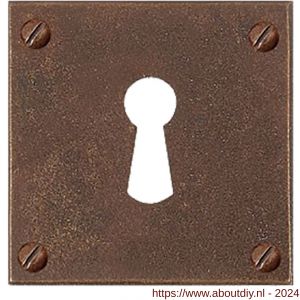 Utensil Legno FB752 sleutelrozet Quadrata vierkant 50x50 mm roest - A21007371 - afbeelding 1