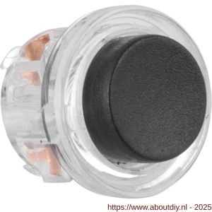 GPF Bouwbeslag AG0390 beldrukker button zwart - A21006673 - afbeelding 1