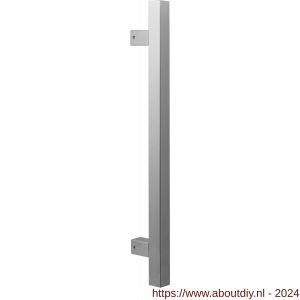 GPF Bouwbeslag RVS 3602.09 deurgreep GPF10 vierkant 22x400/300 mm hoogte 55 mm RVS geborsteld met enkel- en dubbelzijdige bevestiging - A21003236 - afbeelding 1