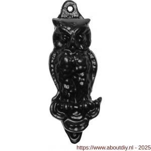 Kirkpatrick KP2623 deurklopper uil 101x38 mm smeedijzer zwart - A21000136 - afbeelding 1