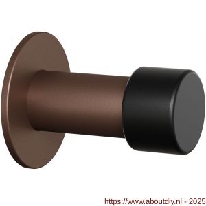 GPF Bouwbeslag Anastasius 0733.A2 deurstopper rond 60x22/50 mm Bronze blend - A21010686 - afbeelding 1