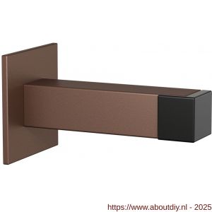 GPF Bouwbeslag Anastasius 0739.A2 deurstopper vierkant 85x20/50 mm Bronze blend - A21010698 - afbeelding 1