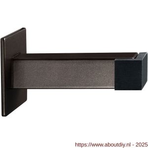 GPF Bouwbeslag Anastasius 0739.A1 deurstopper vierkant 85x20/50 mm Dark blend - A21010697 - afbeelding 1