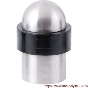 GPF Bouwbeslag RVS 0727.09 deurstopper rond 52x35 mm RVS geborsteld - A21000302 - afbeelding 1