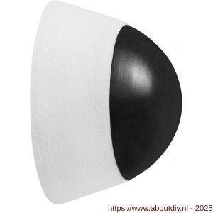 GPF Bouwbeslag ZwartWit 8724.62 deurstopper rond 37,5x25 mm wit - A21006873 - afbeelding 1