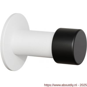 GPF Bouwbeslag ZwartWit 8733.62 deurstopper rond 60x22/50 mm wit - A21008848 - afbeelding 1