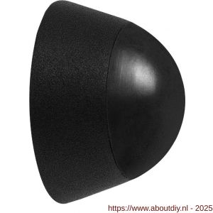 GPF Bouwbeslag ZwartWit 8724.61 deurstopper rond 37,5x25 mm zwart - A21006867 - afbeelding 1