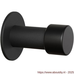 GPF Bouwbeslag ZwartWit 8733.61 deurstopper rond 60x22/50 mm zwart - A21008214 - afbeelding 1