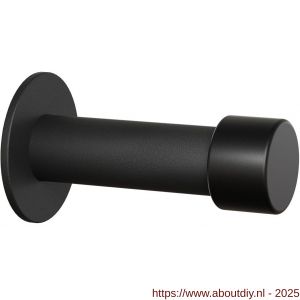 GPF Bouwbeslag ZwartWit 8734.61 deurstopper rond 85x22/50 mm zwart - A21008215 - afbeelding 1
