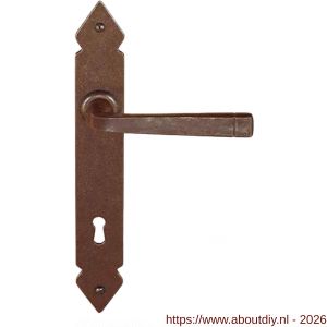 Utensil Legno FM378 BB56 deurkruk op schild 245x35 mm BB56 roest - A21007246 - afbeelding 1