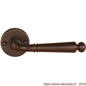 Utensil Legno FM381 M RSB deurkruk op rozet 50x50 mm met veer roest - A21006827 - afbeelding 1